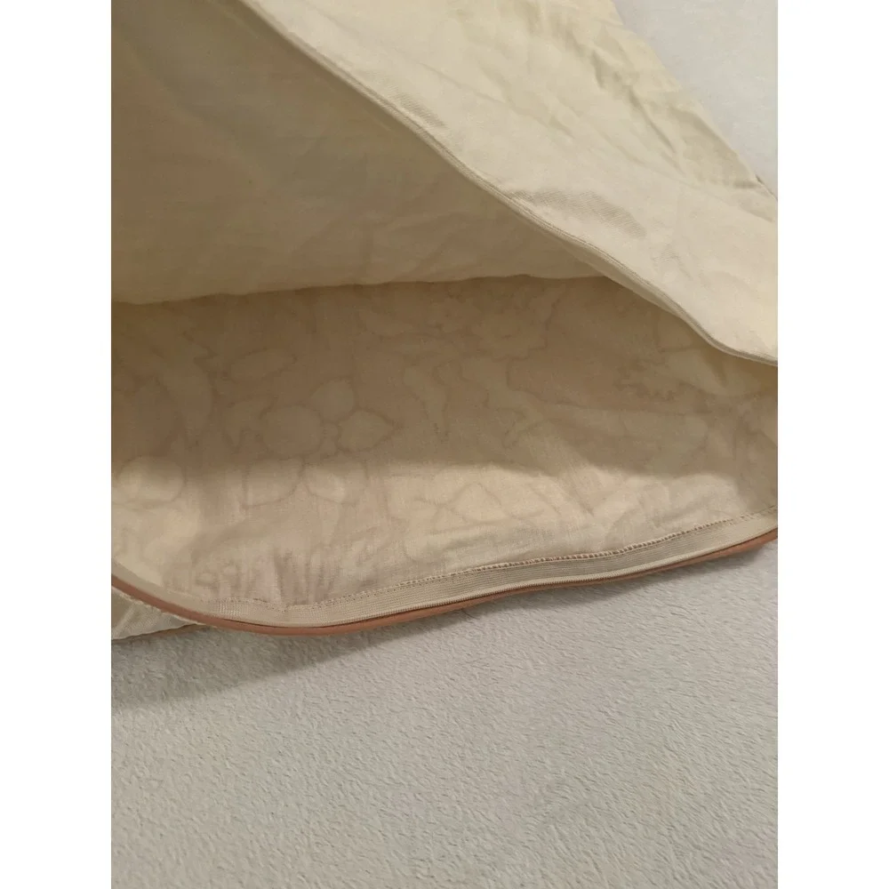 Threshold Decorative Embroidered Floral Orange Cream Throw Pillow Cases  24x24